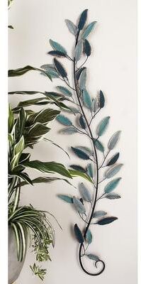 ARCILLA ELEMENTAL Benzara Metal Leaf Wall Decor (Set of 2)