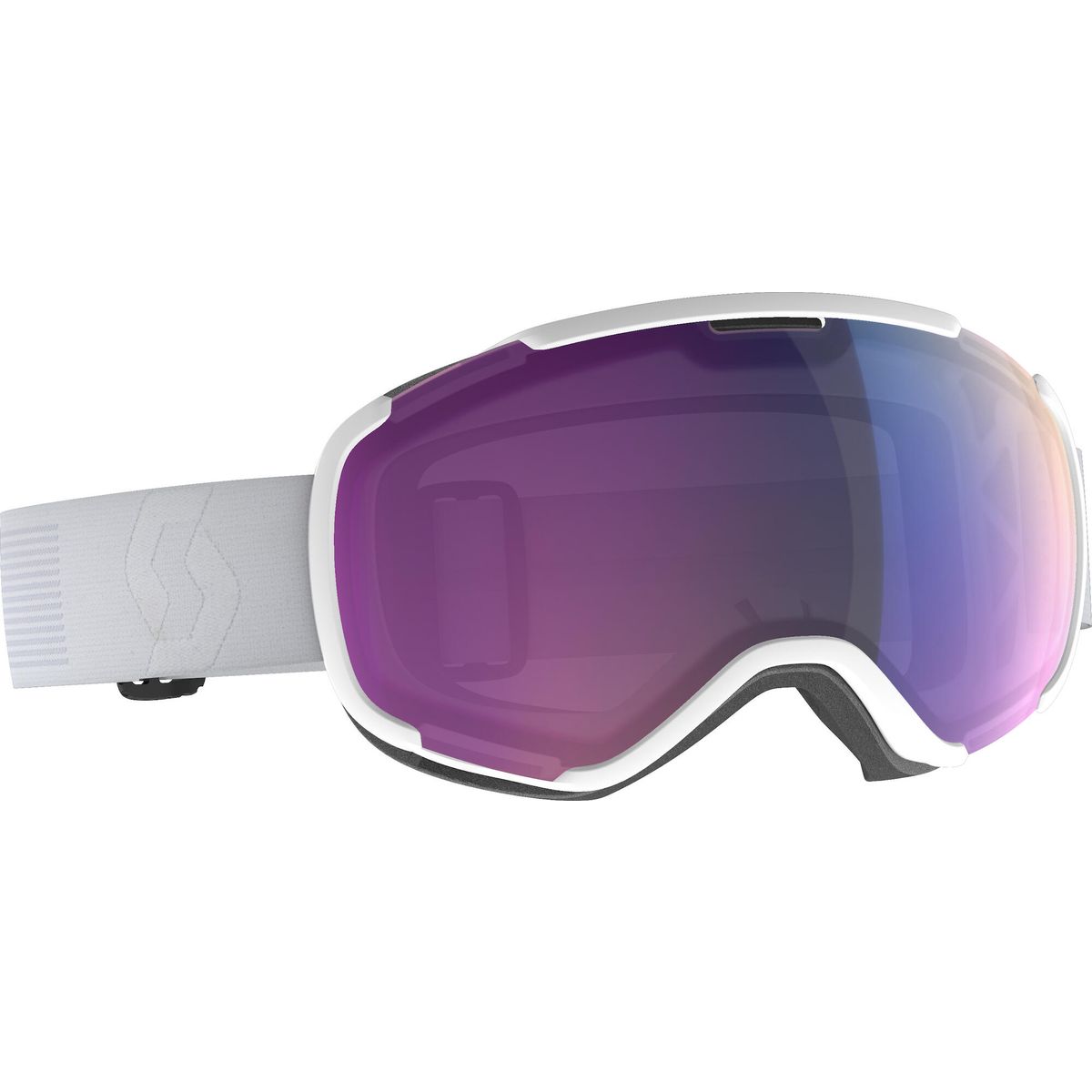 Scott Goggle Faze II mineral white - amp illuminator blue chro (7414) - 2718167414342