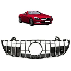 GT Design Chrom & Schwarz Kühlergrill passend für Mercedes-Benz SL R231 2012-2015