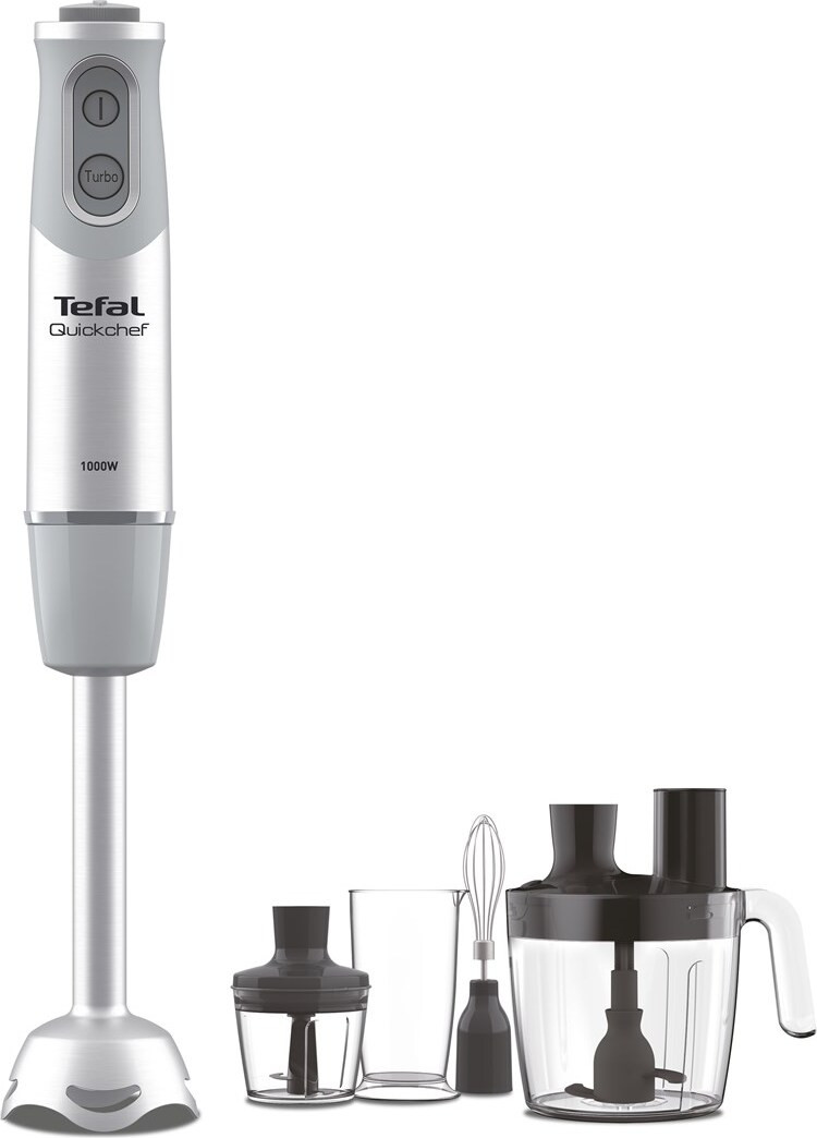 Tefal Quickchef HB65LD Dompelstaafmixer, 1000 W, Grijs en Zilver