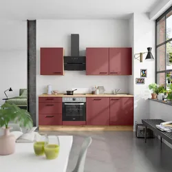 Küchenleerblock Easytouch High o. Geräte Rot
