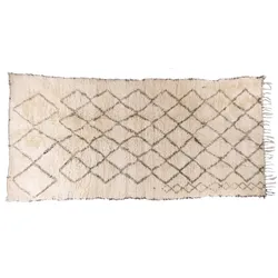 Tuaroc Beni Ourain Teppich Classic Beige Legend Unikat 170 x 356 cm