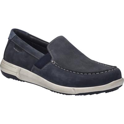Slipper JOSEF SEIBEL "Enrico 31, indigo", Herren, Gr. 46, blau (indigo), Obermaterial: 100% Rindsleder Leather cow., Schuhe Slipper