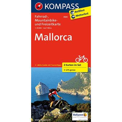KOMPASS Fahrradkarte 3500 Mallorca (2 Karten im Set) 1:70.000, Sonstige von , KOMPASS Freytag & Berndt, 978-3-85026-684-0