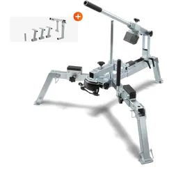 BTR Reifenmontiergerät EVO3® Beides (Straßen / Rennstrecken & MX / Enduro-Kit) Ohne Rollerreifen-Wechselkit Mit erhöhten Standfüßen (verstellbar) Mit Montagearm-Erweiterung Mit Abdrückschaufel-Schutz