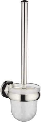 Dornbracht Madison WC-Bürstengarnitur 83900361-08 Wandmodell, Glaseinsatz Kristallglas, matt, platin