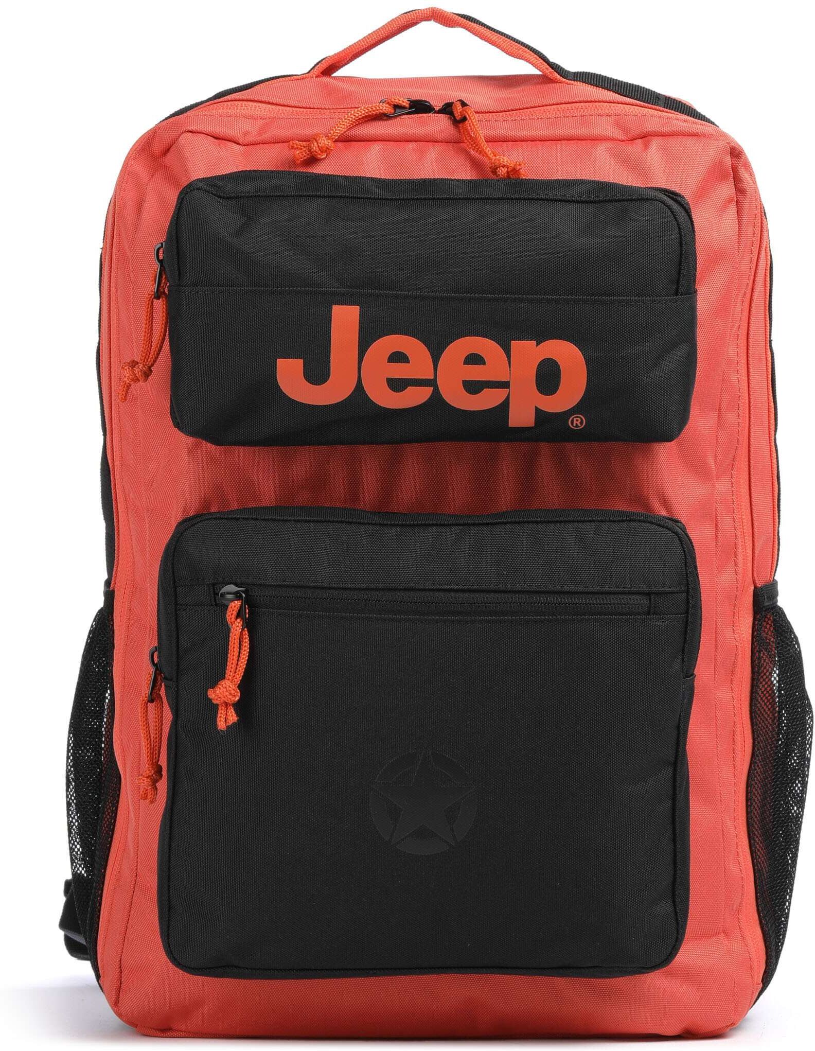 Jeep JS015B Multi-Purpose Rucksack, orange,schwarz