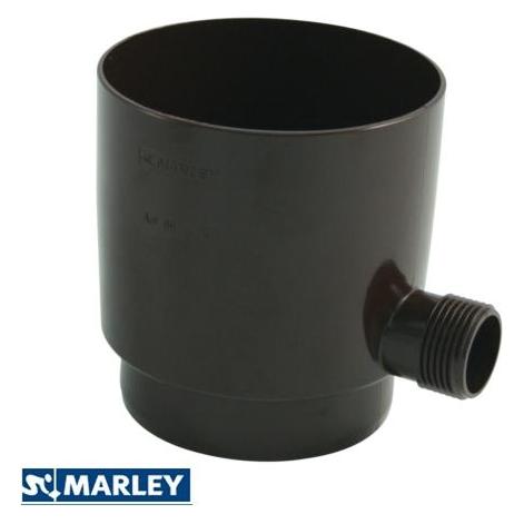 House of Marley Marley Regensammler mit Anschluss 1 Aussengewinde Schokoladenbraun RAL 8017 NW 105 mm (79530)