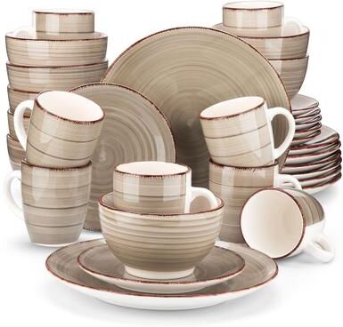 vancasso 32-Piece Exquisite Stoneware Dinnerware Set (Service for 8)