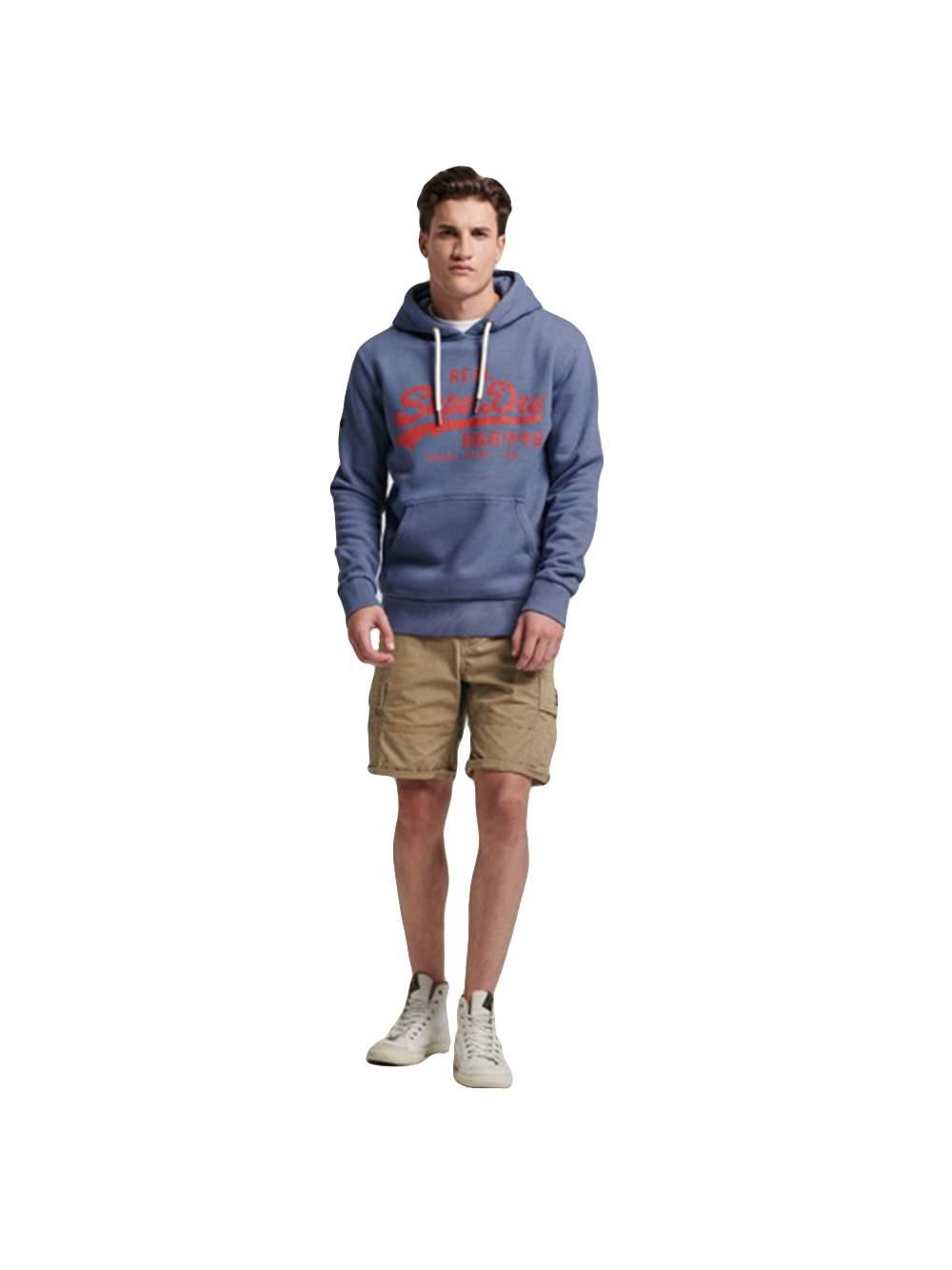 Superdry heren sweatshirt met vintage logo, gemêleerd