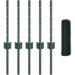 vidaXL, Gartenzaun, Heinsenhof (1,3 cm breite Masche)