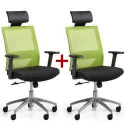 Bürostuhl WOLF II 1+1 GRATIS, grün