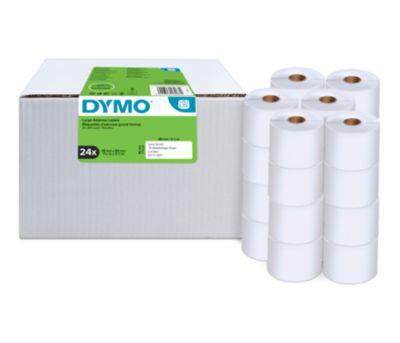 Adressetiketten Dymo® S0722390, 36 x 89 mm, für Internetmarken, permanenthaftend, Papier, weiß, 24 Rollen mit jeweils 260 Stück
