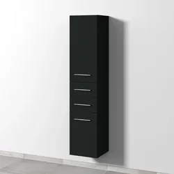 Sanipa Hochschrank „2morrow“ 350 × 1615 × 350 mm in Vulkan (matt)