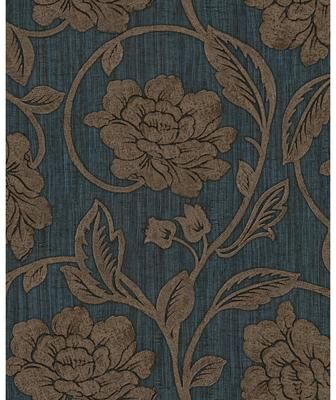 Seabrook Designs Celie Floral Unpasted Wallpaper