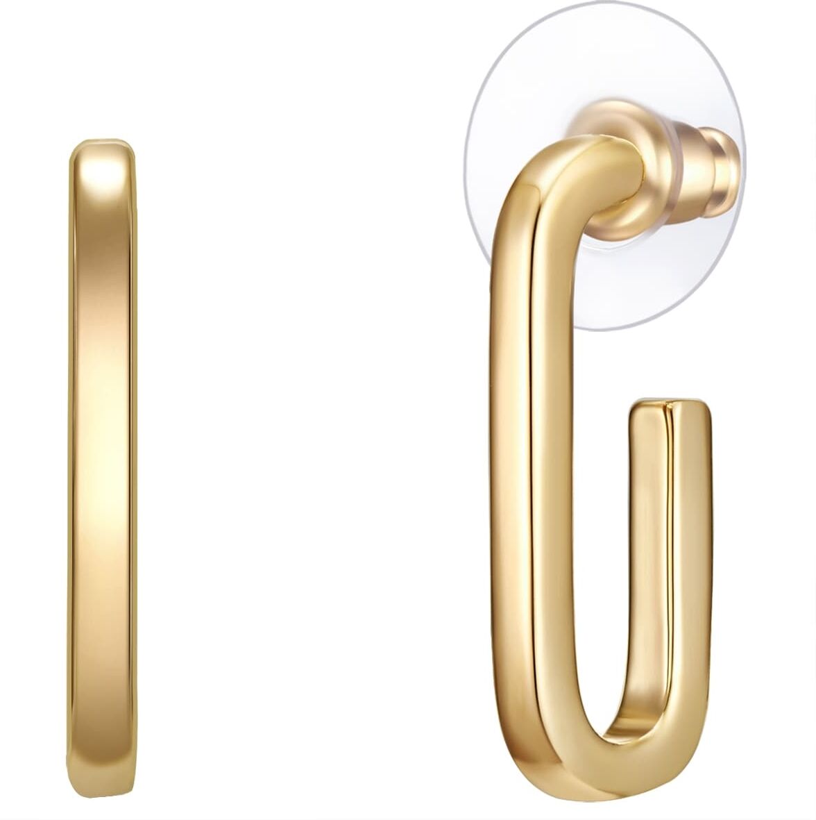 Paar Ohrstecker LULU & JANE "Set: LJ256", gelbgold, Ohrringe, Damen, 24,2mm, Metall-Legierung