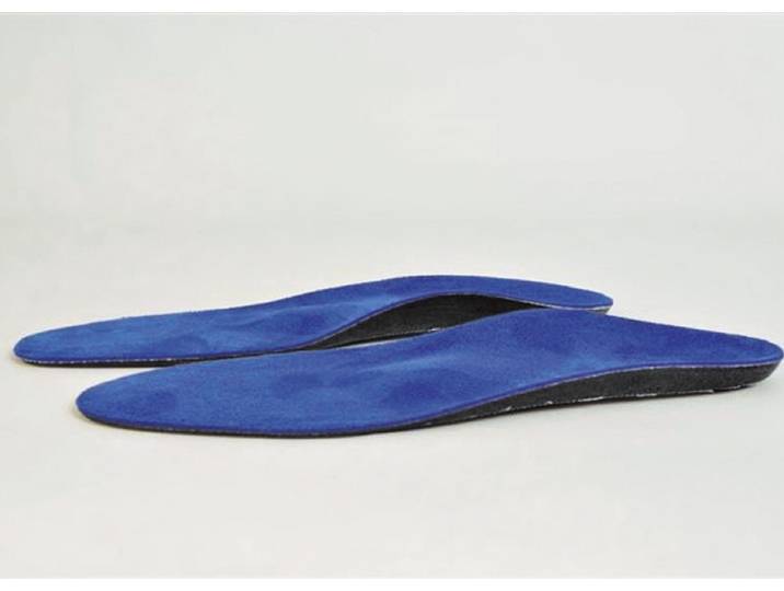 Orthopädische Weichpolstersohle, Blau/Schwarz, Größe 6
