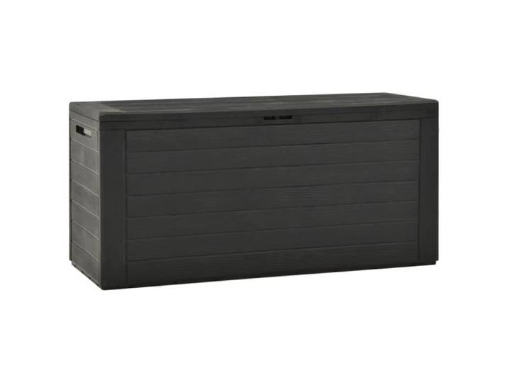 8500Best home® Boîte de rangement de jardin-Coffre de rangement de jardin Malle de rangement-Coffre D'extérieur Anthracite 116x44x55