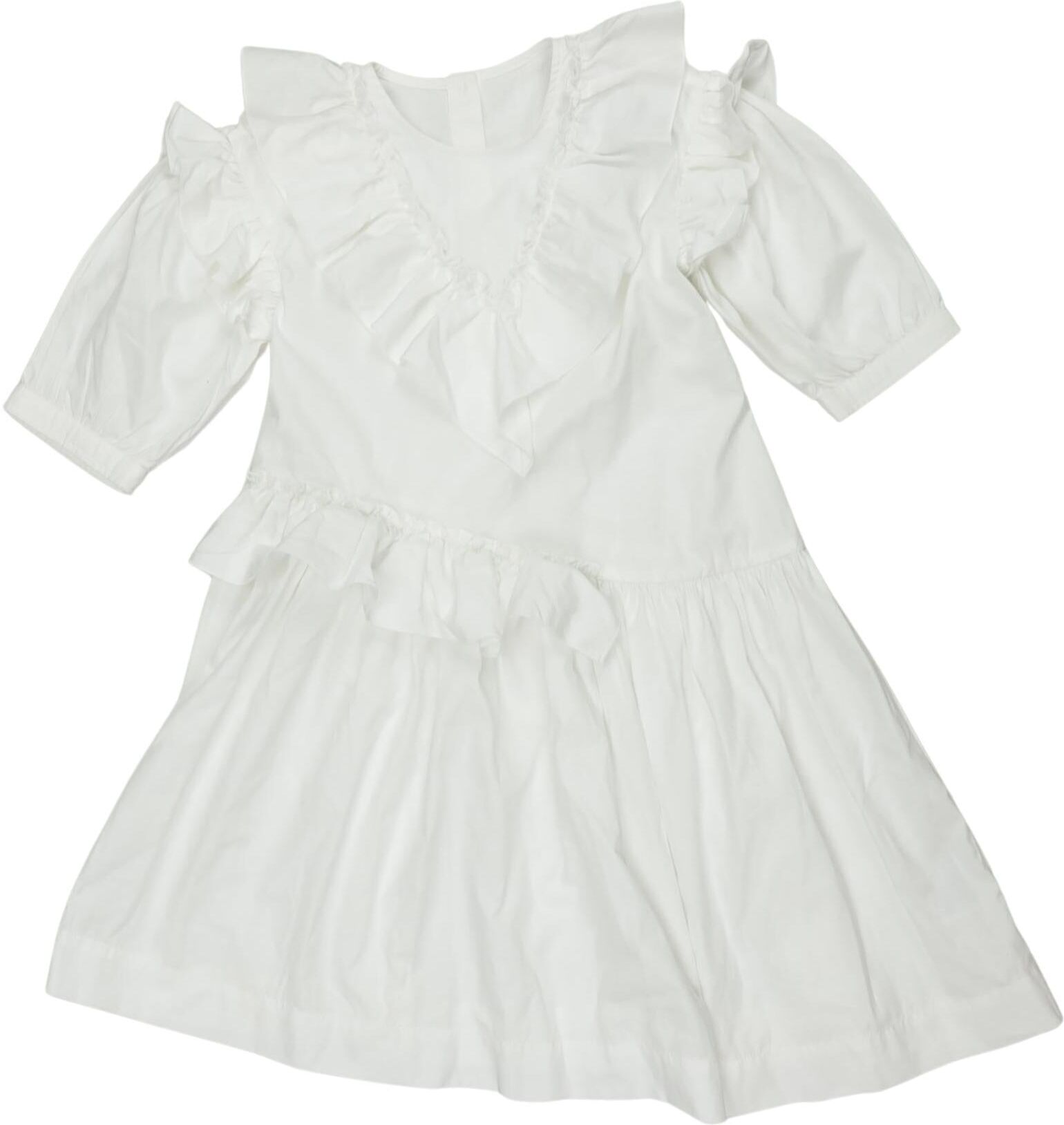Simone Rocha x H&M Mädchen Kleid, Weiß, Gr. EU 98/104, Baumwolle - Second Hand