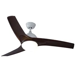 Decken Ventilator mit Fernbedienung Wohnzimmer Tageslicht Kühler weiß, Metall, CCT-Schaltung, 5 Geschwindigkeiten Timer, 132 cm