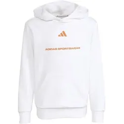 ADIDAS Kinder Kapuzensweat Slogan Fleece, Größe 152 in Weiß Weiß