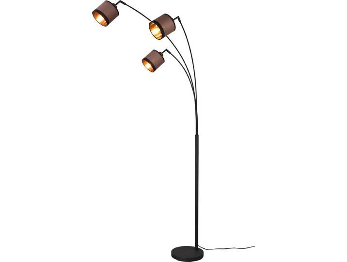 Luminaires Reality Lampadaire DAVOS taupe marron Lampadaire Lampe de lecture