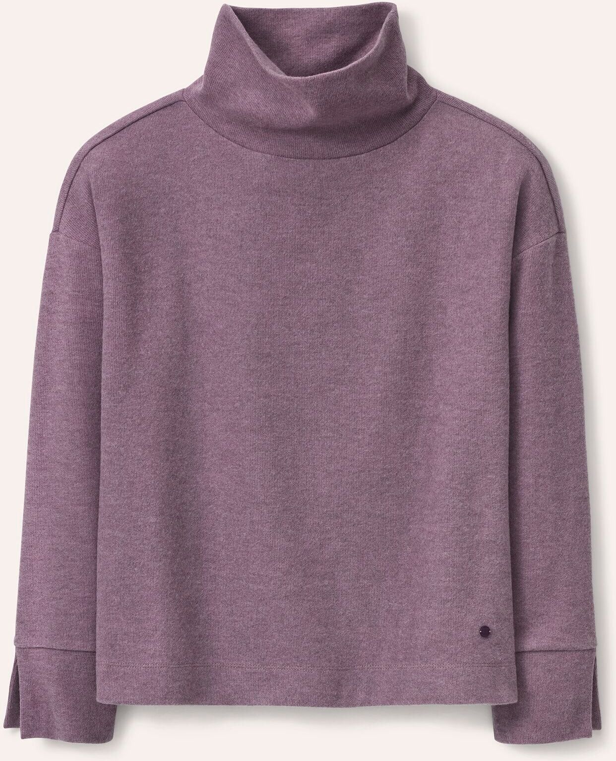 Walbusch Wärmendes Sweatshirt mit Schalkragen, normale Größen, Farbe Lila, 38, kuschelig weich bequemer Baumwollmix Damen