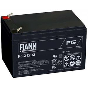 FIAMM AGM-Batterie FG21202, 12 V, 12 Ah, Faston 6,3 mm Anschluss, mit VdS-Zulassung