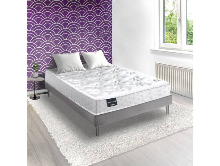 Matelas Dunlopillo ressorts ensachés, ferme et moelleux 23cm 90x190 JACINTHE