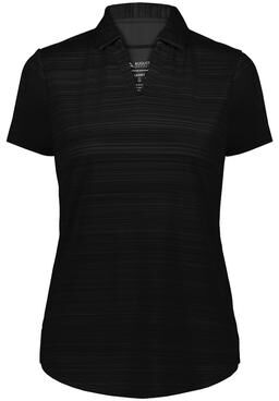 Augusta Sportswear AS7002 Women's Pursuit Polo Shirt in Black size 2XL   Polyester 7002