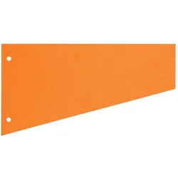 herlitz Trennstreifen, 190 g/m2 23,0 x 12,0 cm, Trapez, orange
