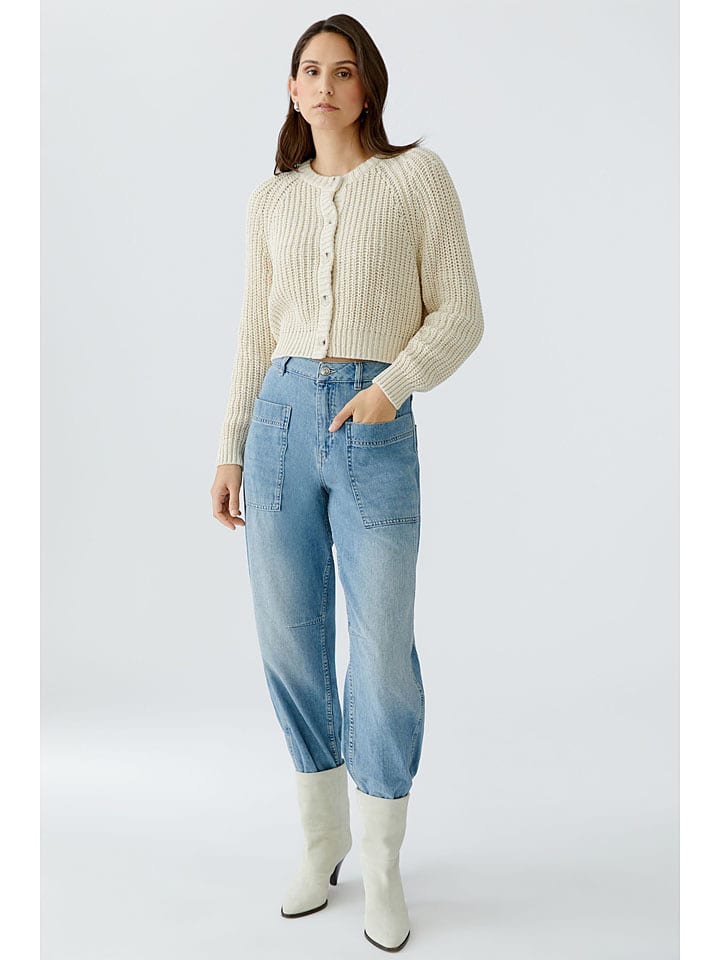 Oui Cardigan in Creme - 38