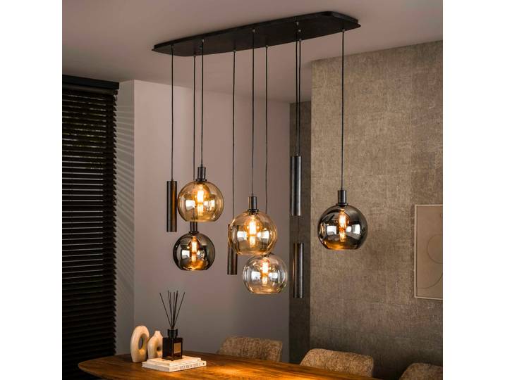 Suspension Cuisine Design 9 Abat-jour Assortis Nova