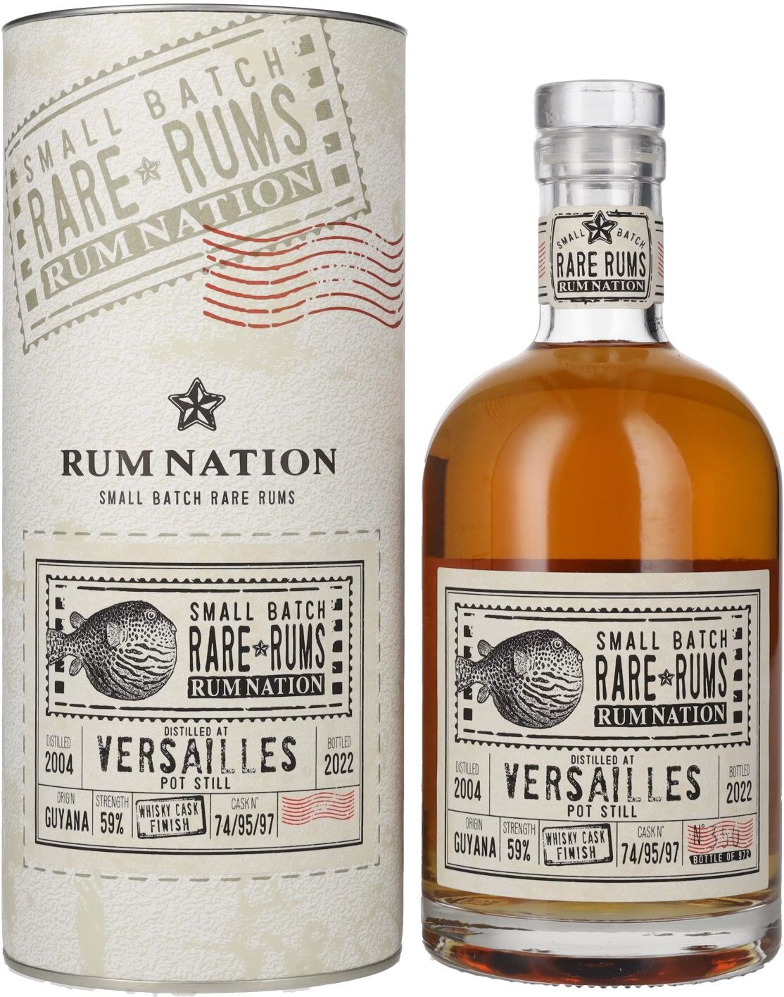 Rum Nation Rare Rums VERSAILLES 2004/2022 59% Vol. 0,7l in Geschenkbox