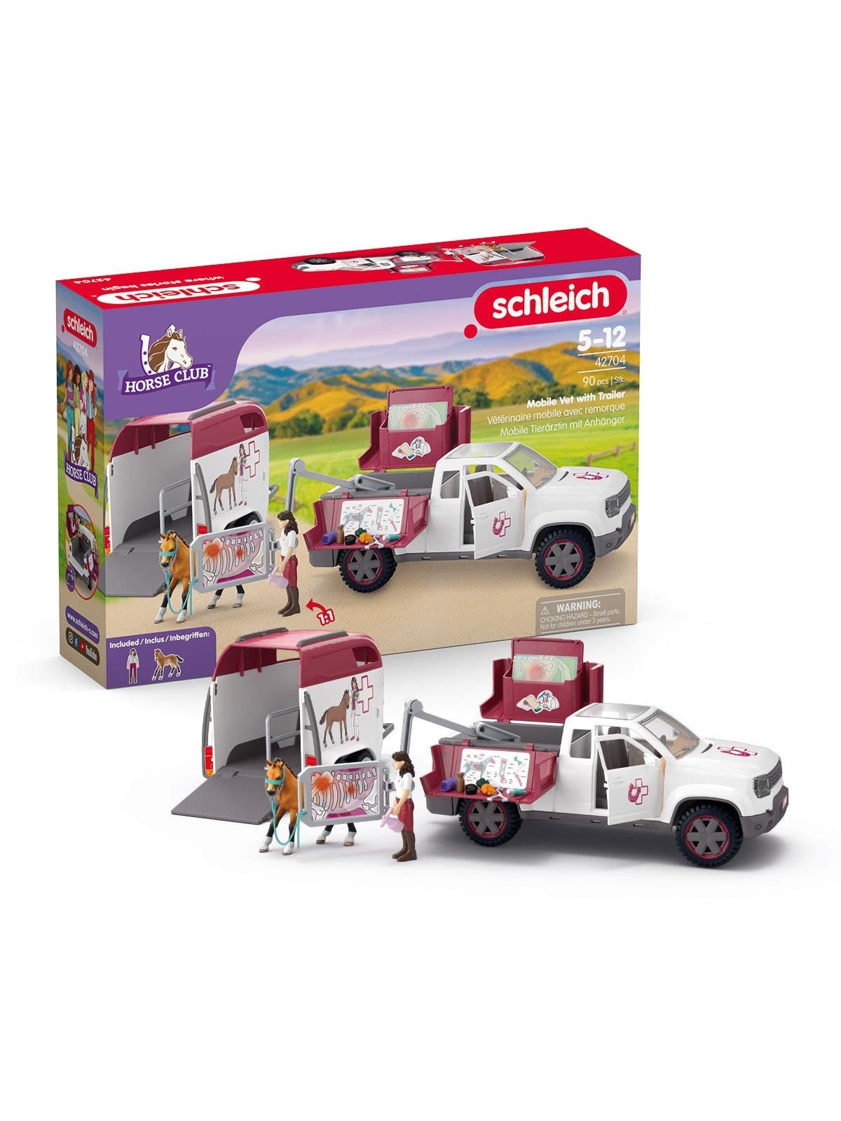 Schleich Mobiler Tierarzt mit Anhänger