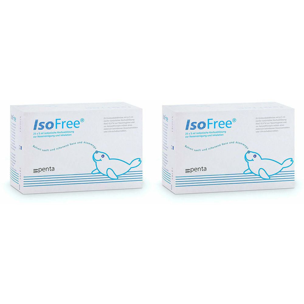 Isofree x2 2x25x5 ml Einzeldosispipetten