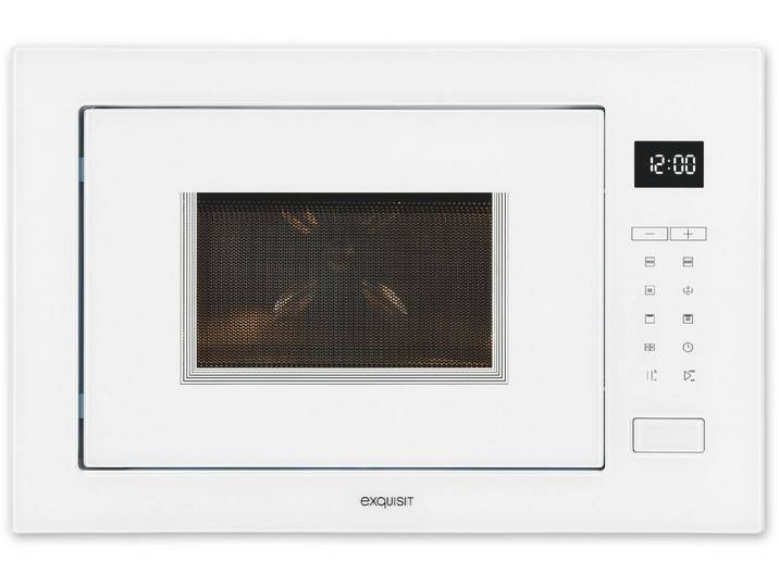 exquisit Einbau-Mikrowelle EMW25-G-020, Grill, Mikrowelle, 25 l, 2-in-1 Gerät: Aufwärmen oder Grillen – Genuss im Handumdrehen