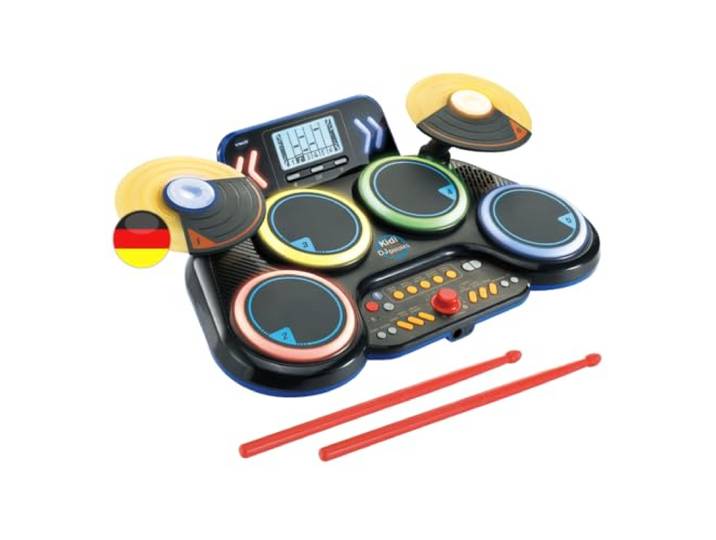 VTech Kidi DJ Drums – Elektronisches Schlagzeug mit Leuchteffekten