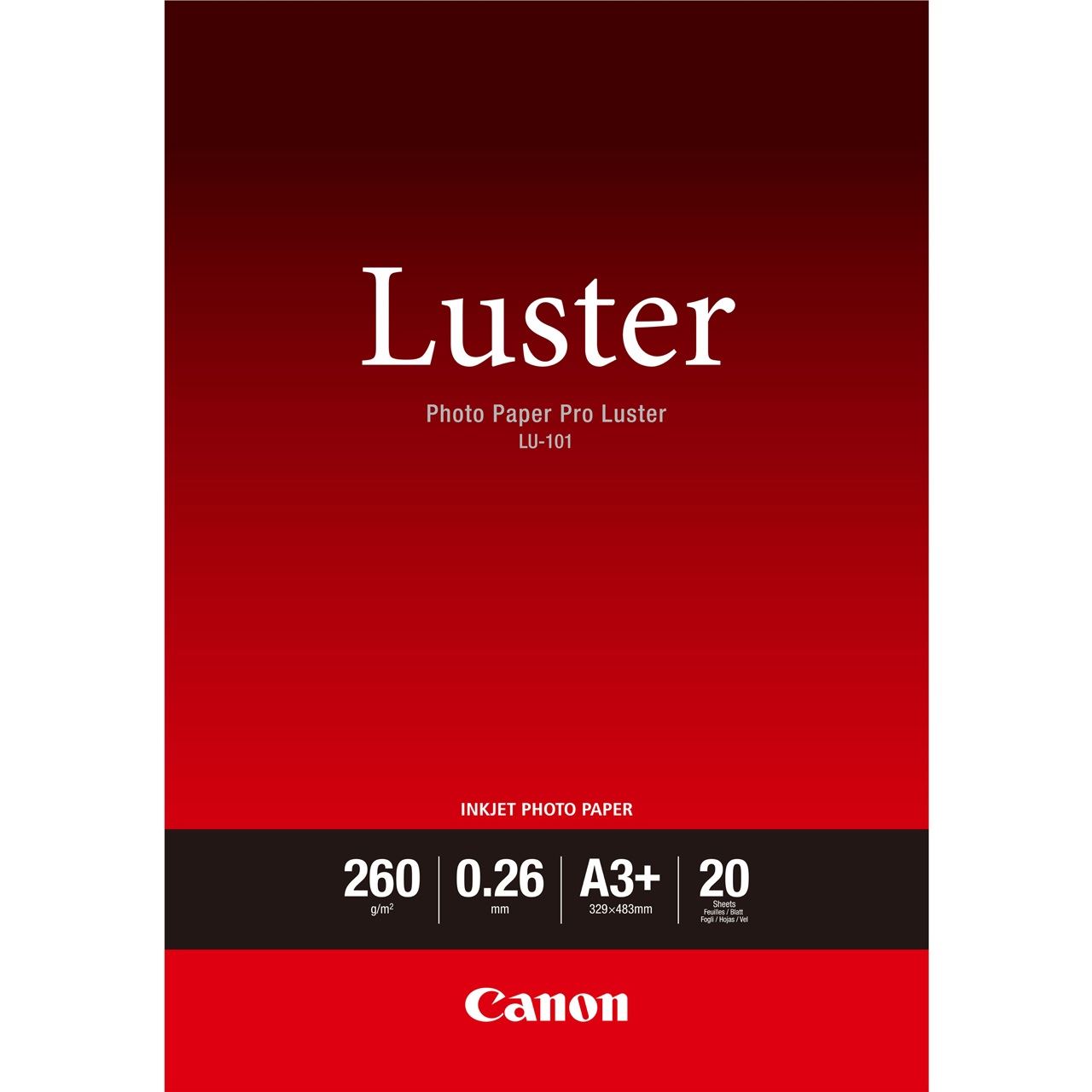 Canon LU-101 Pro Luster Fotopapier 32.9x42.3 cm (20 Blatt)