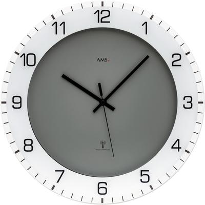 Funkwanduhr AMS, bunt (bunt,bunt), Wanduhren, Ø 38cm, Quarzuhr, Wanduhr, Made in Germany, Wohnzimmer, Küche, Arbeitszimmer