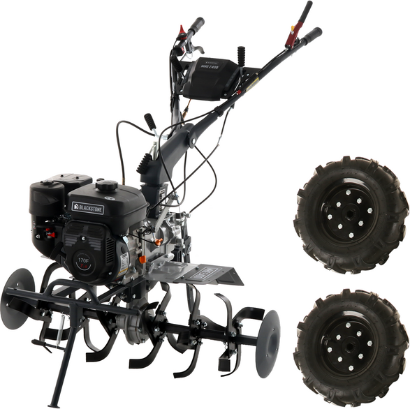 BlackStone MHG 2400 - Motobineuse thermique à essence de 212 cm3 - 7 CV