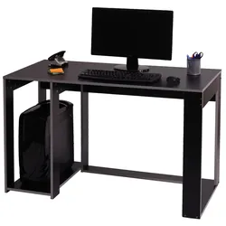 Schreibtisch MCW-J26, Computertisch Bürotisch, 120x60x76cm ~ schwarz-grau