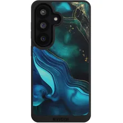 Nivocase Handyhülle für Samsung Galaxy S26 Hülle NIVOpure Case Schwarz Art Farbverlauf Marmor (Samsung Galaxy S26), Smartphone Hülle, Schwarz
