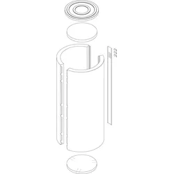 BOSCH Ersatzteil TTNR: 87185444860 Wärmeschutz Pufferspeicher 500-5/120
