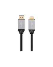 Goobay DisplayPort HDMI Anschlusskabel[1x Stecker 1x HDMI-Stecker] 1.0 m Kabel Digital/Display/Video Video/Analog 1 m Schwarz (71460)