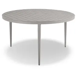 Brafab Gartentisch Bigby Ø 130 cm Aluminium Braun Khaki