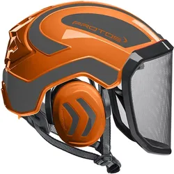 Forsthelm "INTEGRAL ARBORIST" fein F39 - orange/grau