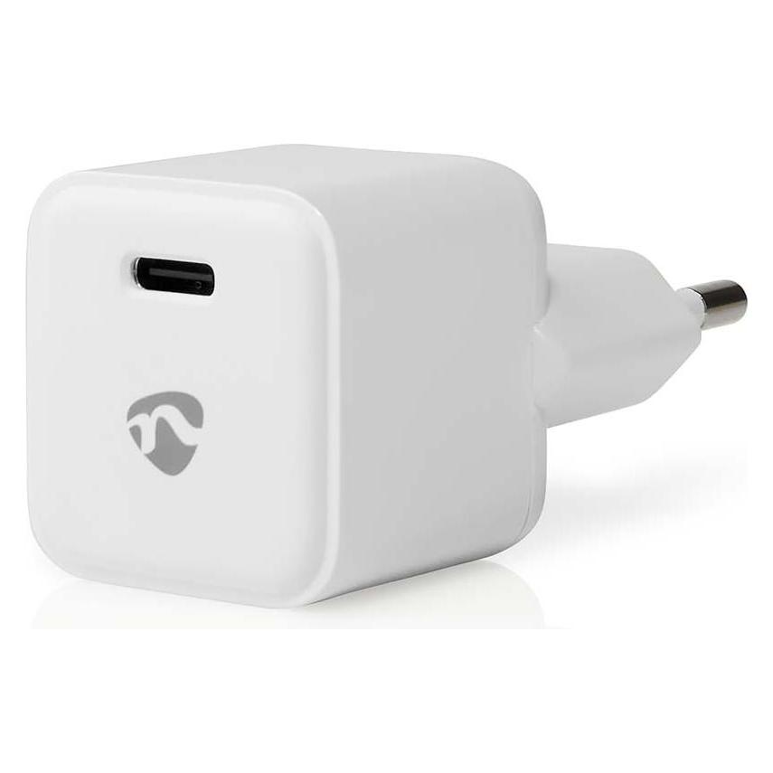 Nedis Netzladegerät | 1.5 / 2.0 / 2.5 / 3.0 A | Anzahl der Ausgänge: 1 | USB-C | 30 W | Automatisch (30 W, 1 Port) (WCMPD30W100WT)