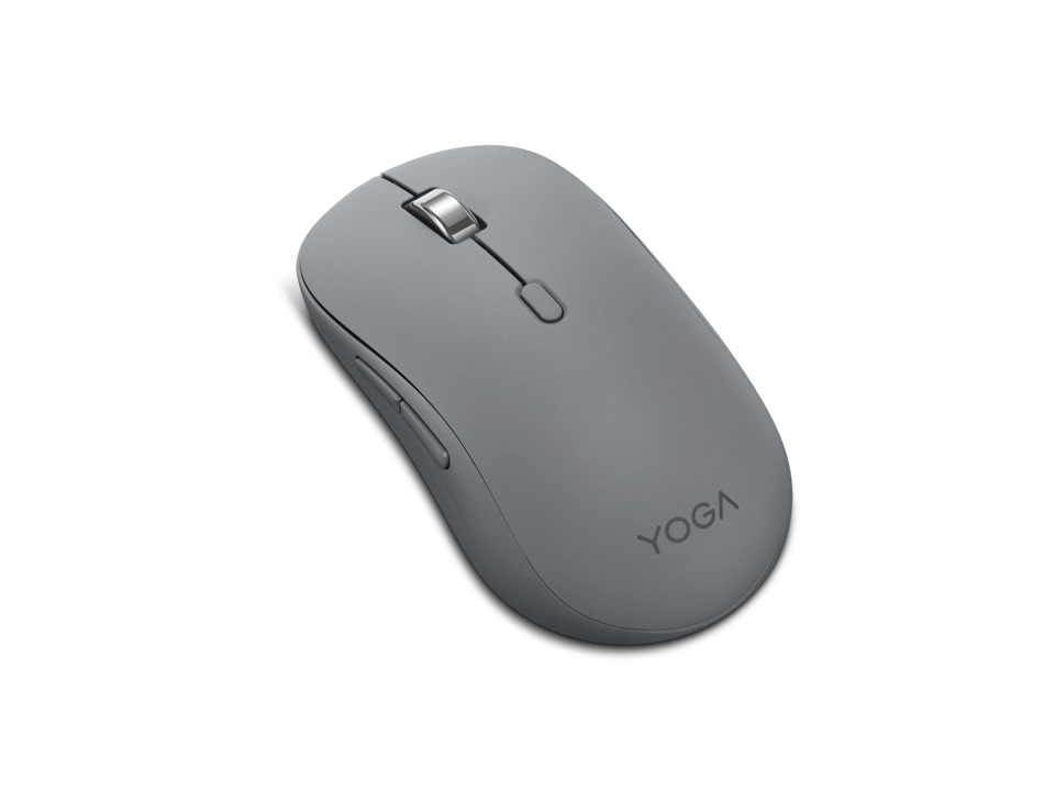 Lenovo Yoga Silent Maus Luna Grey kabellos (Bluetooth) für Links- & Rechtshänder
