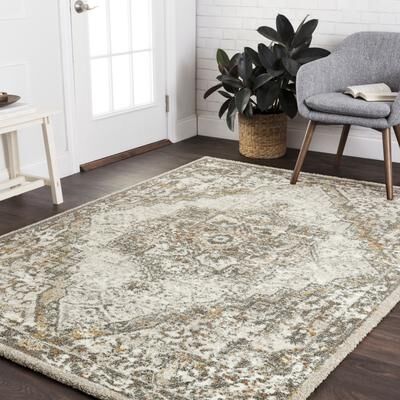 Alexander Home Abstract Diamond Medallion Area Rug